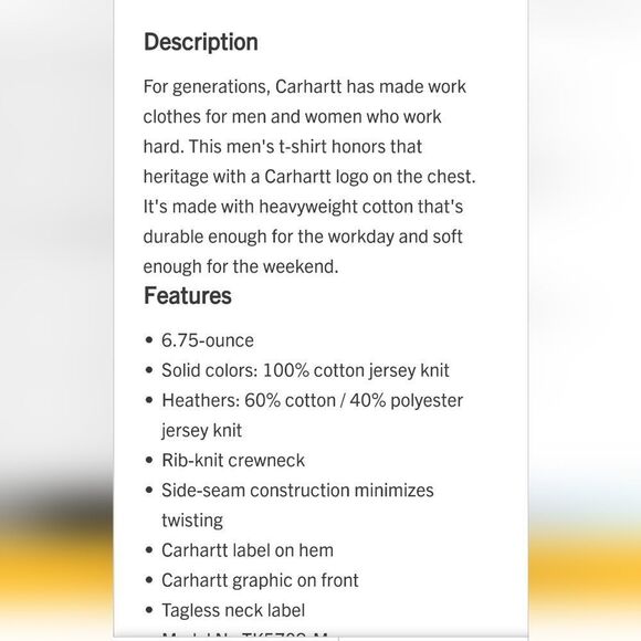 Carhartt Loose Fit Heavyweight S/S Logo Graphic T-Shirt - Picture 2 of 4